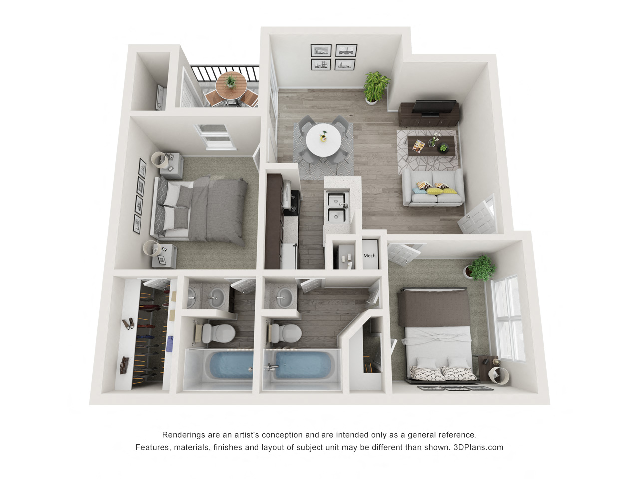 Floor plan layout diagram for Locust